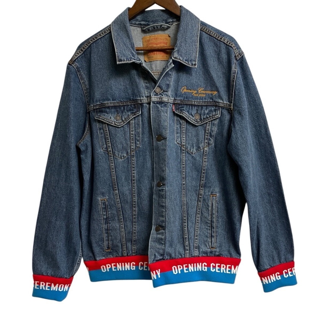 Levi's Opening Ceremony Denim Jacket Mens XL Blue Excellent